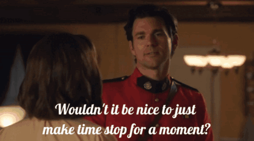 A Man In A Red Uniform Talks To A Woman With The Words Wouldn T It Be Nice GIF