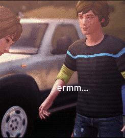 A Man In A Striped Shirt Says Ermm In Front Of A White Car GIF
