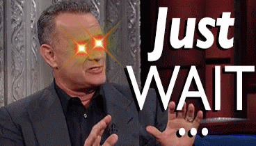 Man In Suit With Red Eyes Says Just Wait GIF