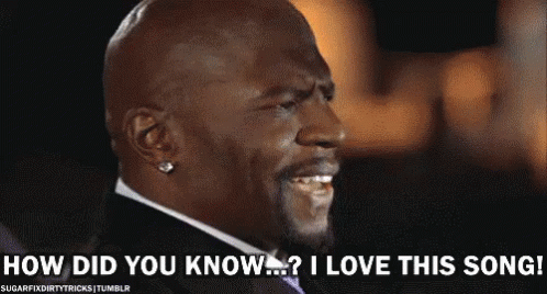 A Man In A Suit And Tie Is Asking How Did You Know I Love This Song GIF