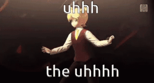 A Man In A Suit And Tie Is Dancing In Front Of A Dark Background . GIF
