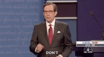A Man In A Suit And Tie Is Giving A Speech And Says " Do N't " GIF
