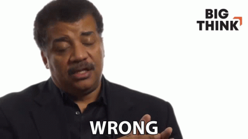 Man In Suit Making Funny Face Saying Wrong GIF