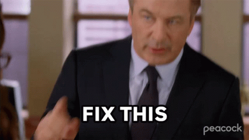 A Man In A Suit And Tie Is Saying Fix This . GIF