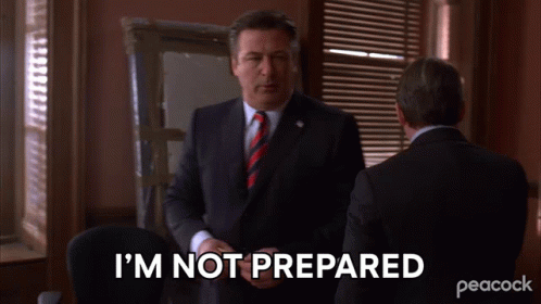 A Man In A Suit And Tie Is Saying I 'M Not Prepared GIF