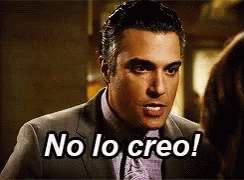 A Man In A Suit And Tie Is Saying No Lo Creo ! GIF