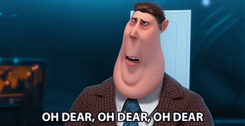 A Man In A Suit And Tie Is Saying Oh Dear Oh Dear Oh Dear GIF