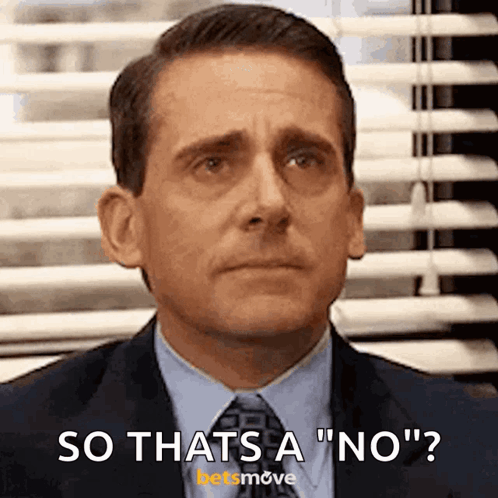 A Man In A Suit And Tie Is Saying " So Thats A " No " GIF
