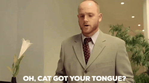 Man In Suit Saying Well Cook That Cat GIF