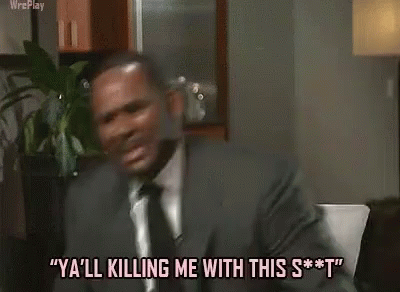 A Man In A Suit And Tie Is Saying `` Ya 'Ll Killing Me With This T '' . GIF