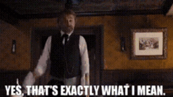 A Man In A Suit And Tie Is Saying Yes That 'S Exactly What I Mean . GIF