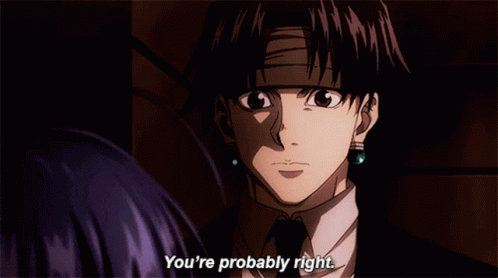 a man in a suit and tie is saying you 're probably right