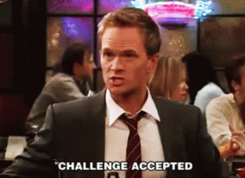 Man In Suit Saying Challenge Accepted GIF