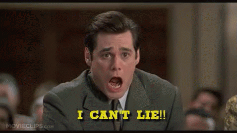 A Man In A Suit And Tie Is Sitting In Front Of A Crowd And Says `` I Can 'T Lie '' . GIF