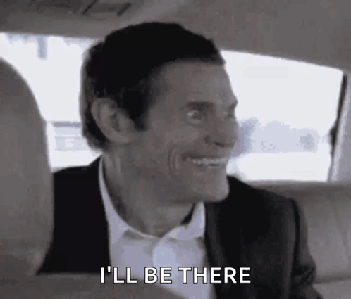 Man In Suit Sitting In Car Back Seat GIF
