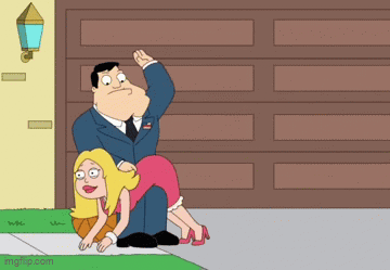 Man In Suit Spanking Woman On Sidewalk GIF