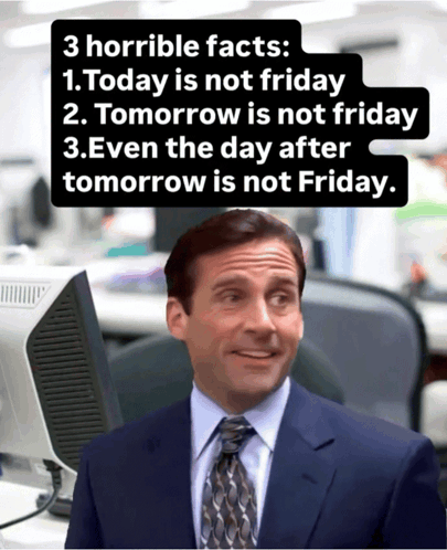 A Man In A Suit And Tie Is Standing In Front Of A Computer With The Words 3 Horrible Facts Written Above Him GIF