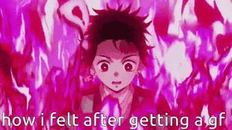 A Man In A Suit And Tie Is Standing In Front Of A Purple Background . GIF