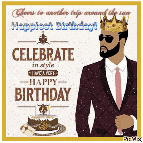 A Man In A Suit And Tie Is Wearing A Crown On His Head GIF