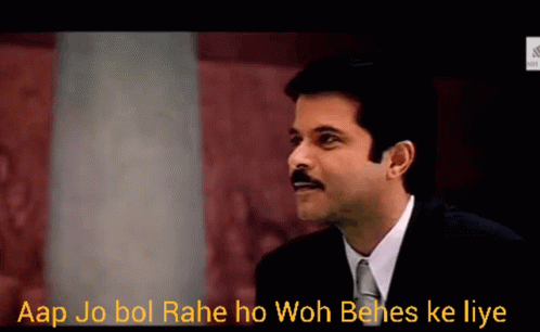 A Man In A Suit And Tie Says Aap Jo Bol GIF