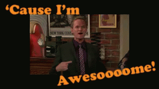 A Man In A Suit And Tie Says ' Cause I 'M Awesoooome ' GIF