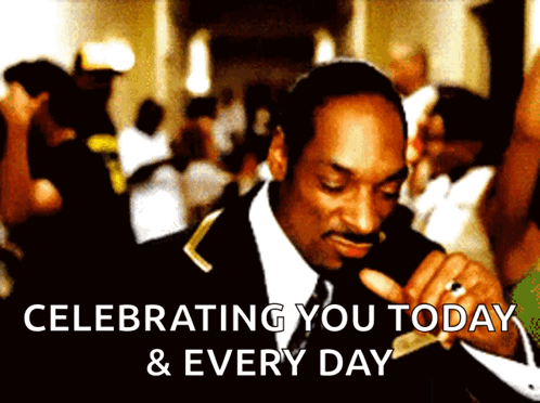A Man In A Suit And Tie Says Celebrating You Today & Every Day GIF