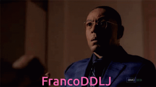 A Man In A Suit And Tie Says Francoddllj On The Screen GIF
