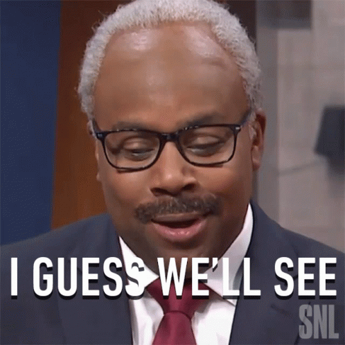 A Man In A Suit And Tie Says I Guess We 'Ll See GIF
