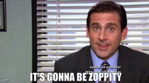 A Man In A Suit And Tie Says It 'S Gonna Be Zoppty GIF
