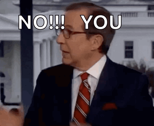 A Man In A Suit And Tie Says No You GIF