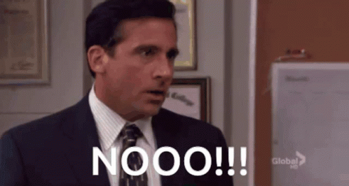 A Man In A Suit And Tie Says Nooo !! GIF