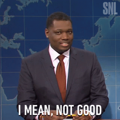 A Man In A Suit And Tie Says That He 'S Not Good GIF