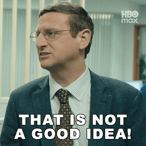 A Man In A Suit And Tie Says That 'S Not A Good Idea GIF