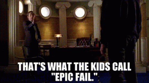 A Man In A Suit And Tie Talking To Another Man In A Room With The Words That 'S What The Kids Call GIF