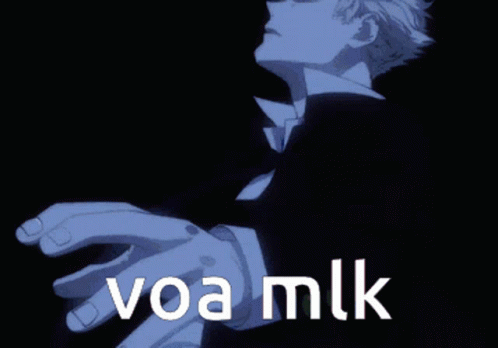 A Man In A Suit And Tie With The Words Voa Mlk Written Below Him GIF