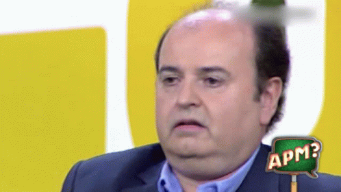 A Man In A Suit Has A Speech Bubble That Says Apm On It GIF