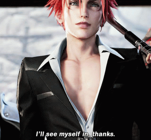 A Man In A Suit Is Holding A Gun And Says I 'Ll See Myself In Thanks GIF