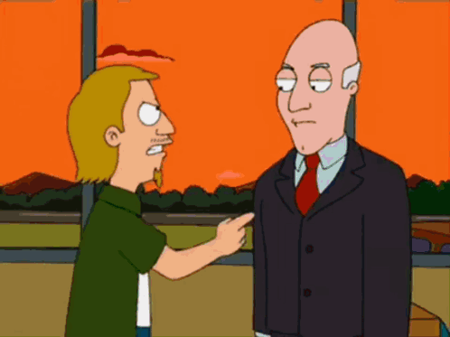 Man In Suit Pointing At Another Man GIF