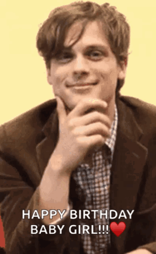 A Man In A Suit Is Smiling And Wishing A Happy Birthday Baby Girl GIF
