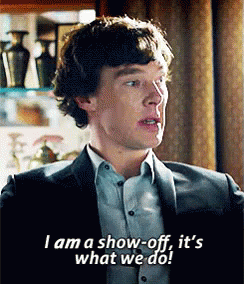 A Man In A Suit Says I Am A Show-Off It 'S What We Do . GIF
