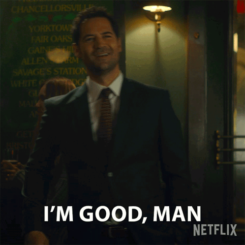 A Man In A Suit Says I 'M Good Man GIF