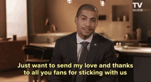 A Man In A Suit Says Just Want To Send My Love And Thanks To All Your Fans For Sticking With Us GIF