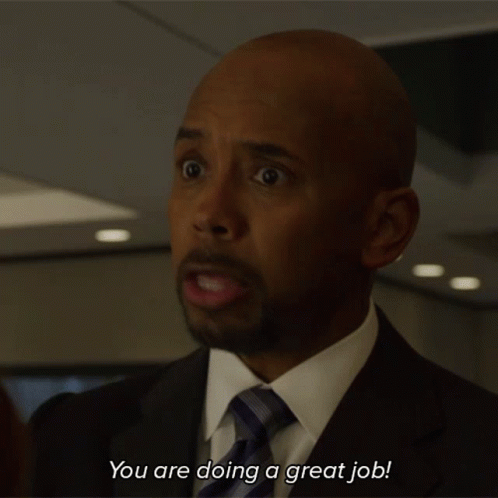 A Man In A Suit Says You Are Doing A Great Job GIF