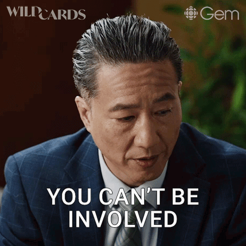 A Man In A Suit Says You Can T Be Involved GIF