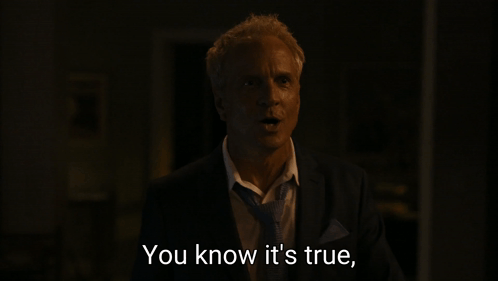 A Man In A Suit Says You Just Don 'T Have The Guts To Admit It GIF