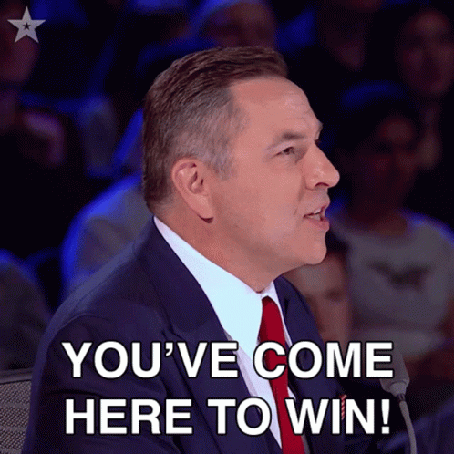 A Man In A Suit Says You 'Ve Come Here To Win GIF