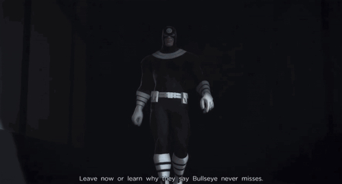 A Man In A Superhero Costume Is Holding Playing Cards And Says Leave Now Or Son GIF