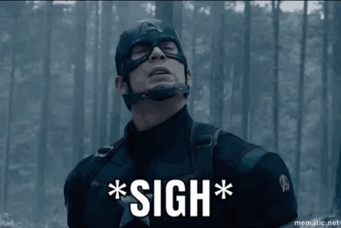 A Man In A Superhero Costume Says Sigh * GIF