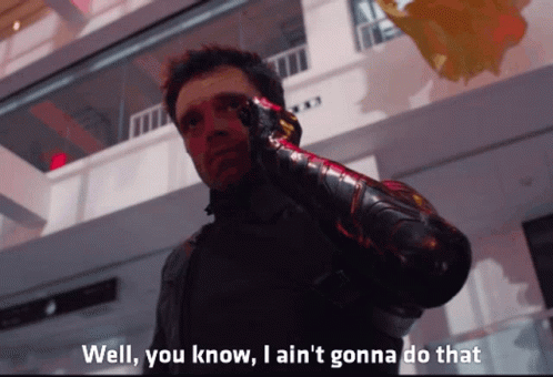 Superhero Saying I Ain't Gonna Do That GIF