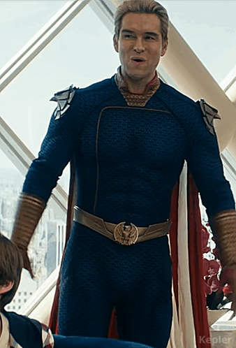A Man In A Superhero Costume With A Belt That Says Kepler GIF